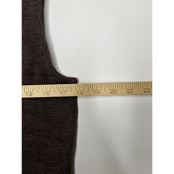 Coldwater Creek Sweater Tank Top Brown Sleeveless Size Large NWT - Picture 8 of 10